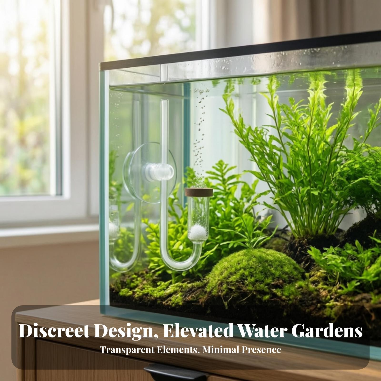 Aquarium Planted Wall - Akvaryum için CO2 Difüzörü, Vakumlu Bağlantı