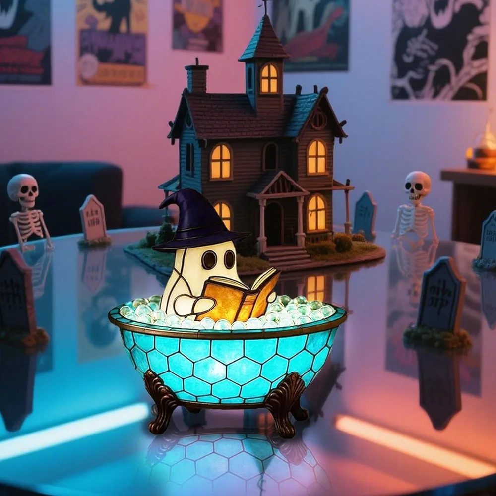Aquarium Zombie - Cadılar Bayramı Hayalet Köpük Banyosu Lambası,