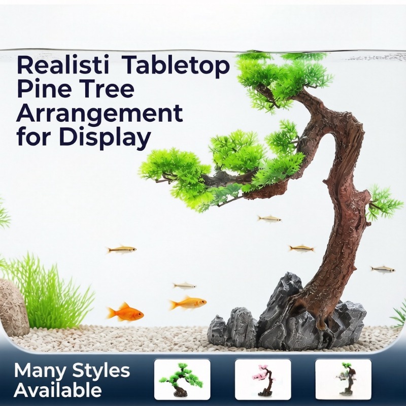 Reçine Çam Ağacı, Yapay Su Çim - Planted Aquarium Aquascape incelemesi ve fiyatı